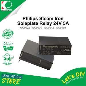 Philips steam iron soleplate relay 24V 5A