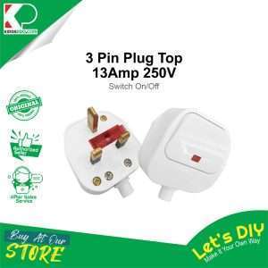 3 pin plug top 13amp 250v